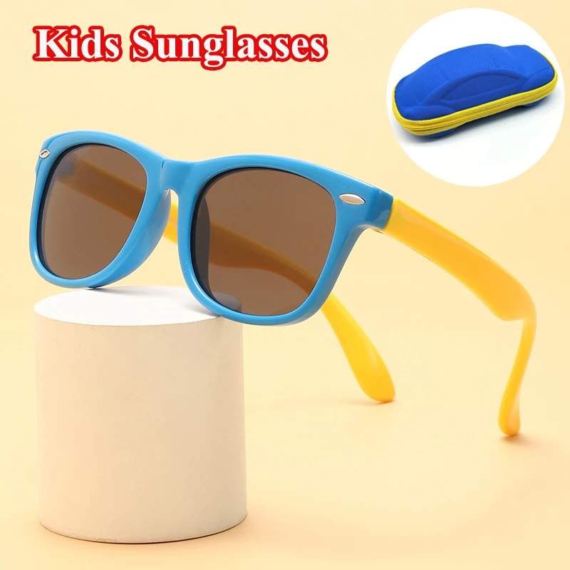 

Fashion Silicone Sunglasses Flexible TR90 Boys Girls Goggles UV400 Sun Glasses Safety Glasses Gift For Children Baby Eyewear