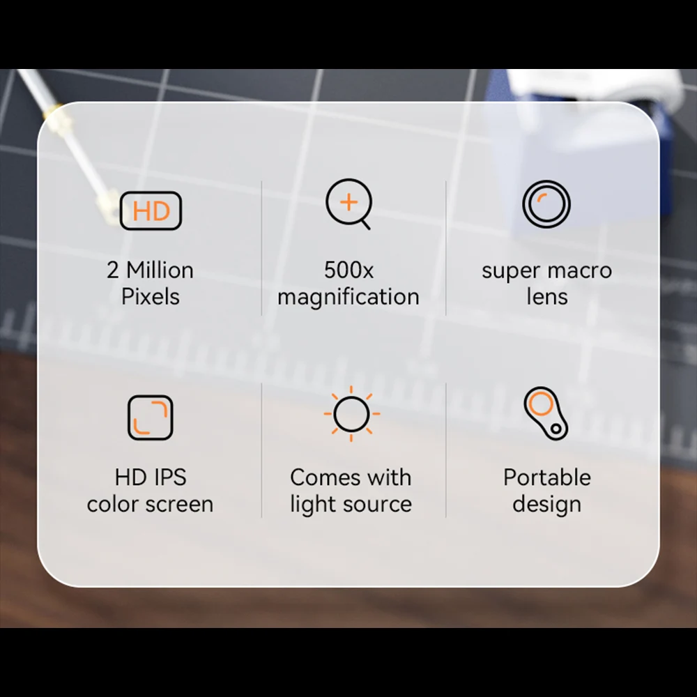 Макроцифровой микроскоп с фиксированным фокусом