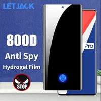 full curved anti spy hydrogel film for vivo iqoo 9 8 pro privacy screen protector for vivo x note x80 x70 x60 pro plus soft film