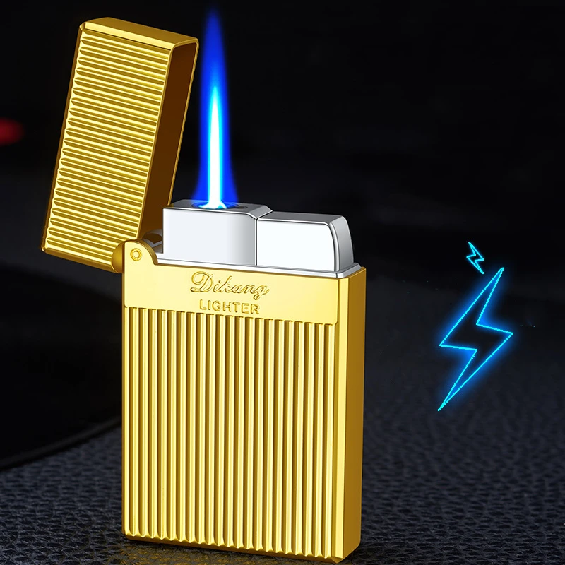 Новинка косая табачная трубка кремневая зажигалка звуковая ветрозащитная