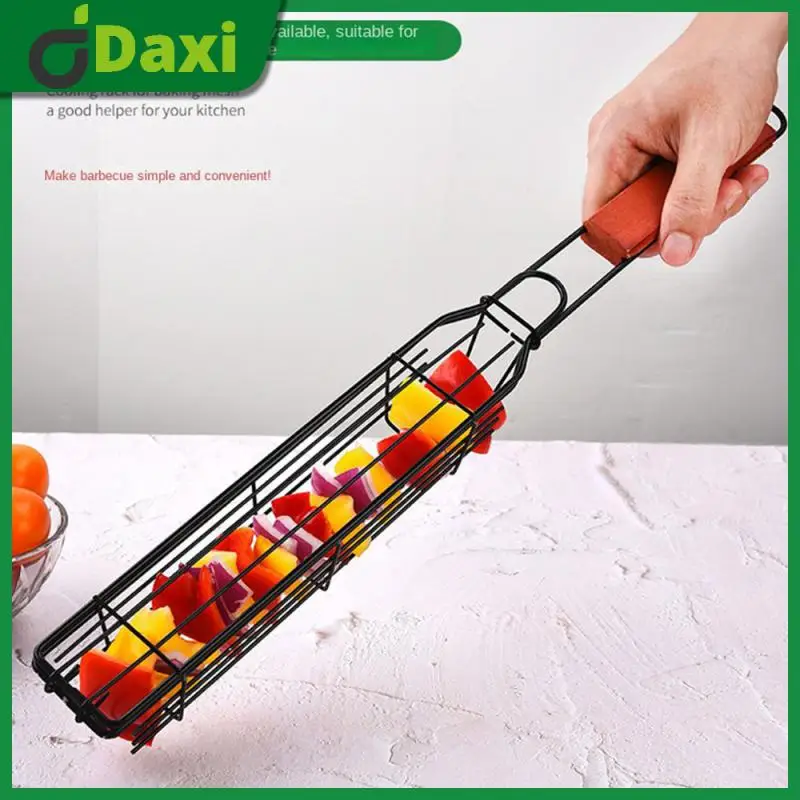 

Easy To Clean Tough And Easy To Use Grill Comfortable Handle Barbecue Mat Connection Ring Design Barbecue Cage Outdoor Barbecue