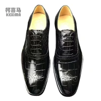 chue men dress shoes new 2022 style men formal shoes oxfords shoes male crocodile leather shoes carving leather sole
