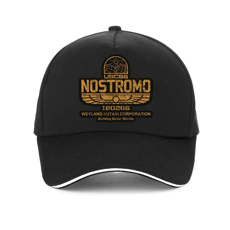 

Homens e mulheres Aliens Nostromo Logo Boné de beisebol, chapéu de sol vintage, Weyland, Yutani, CORP Filme Chapéus, mar