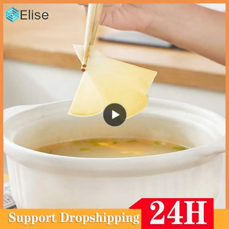 

Kitchen Wood Pulp Oil-absorbing Cooking Paper 12/ Health Filter Paper Soup Boiling Stew Fried Soup Drink Oil Absorbing Film