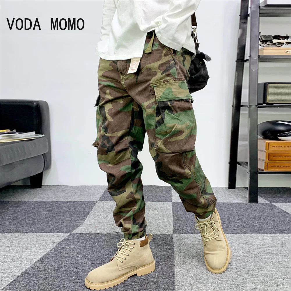 

Mens Pants Camouflage New Harem Joggers Men Cargo Pants 2022 Hip Hop Casual Pockets Sweatpants Male Oversized Trousers men pants