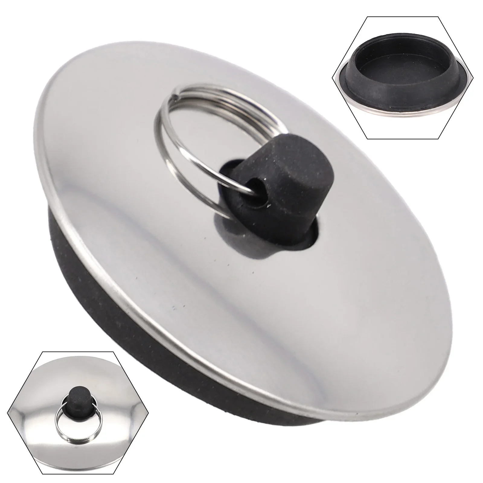 1 шт. резиновая заглушка для раковины подходит 40 мм с кольцом ванны пробка фильтра