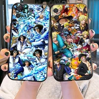 japan anime one piece phone case for samsung galaxy s8 s8 plus s9 s9 plus s10 s10e s10 lite 5g plus black funda soft coque