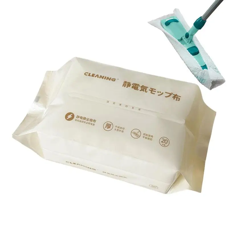 

Dry Sweeping Cloths 30pcs Mopping Wet Wipes Floor Cleaning Wipes Electrostatic Adsorption Dust Wipes For Marble Tile Floor
