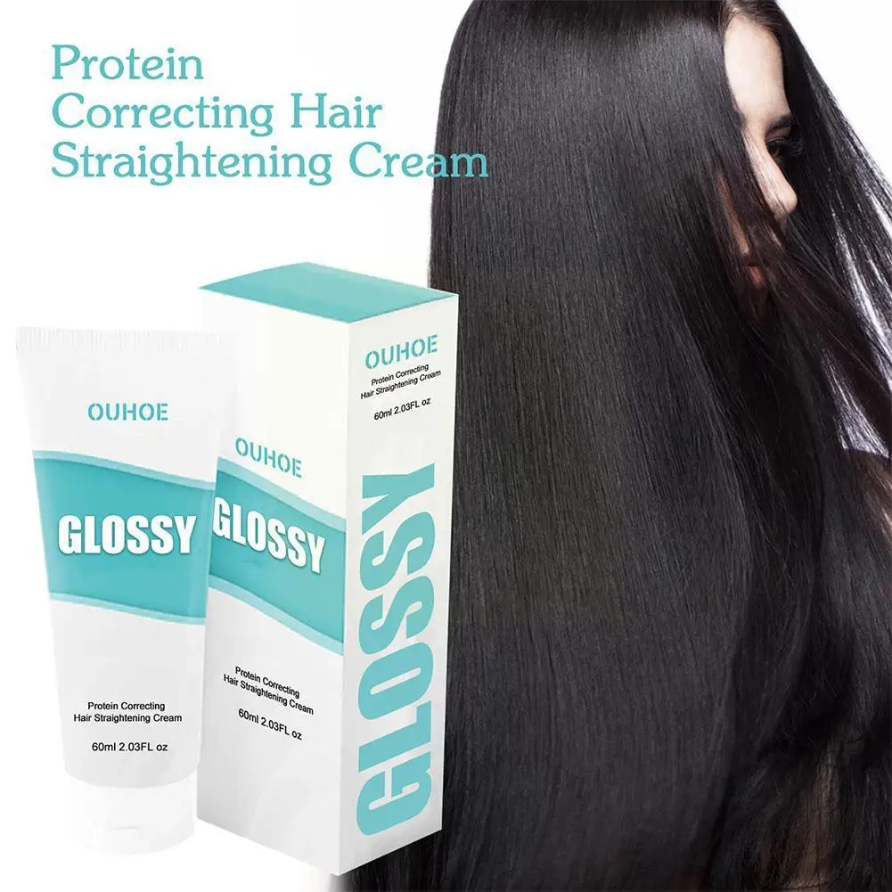

1pcs Protein Correction Straight Hair Cream Repairs Without Straightening Damaged Hair Ends Split Frizz Care Smoothes Cream J7C6