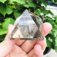 light brown stone quartz healing pyramid natural mineral triangled crystal point wholesale