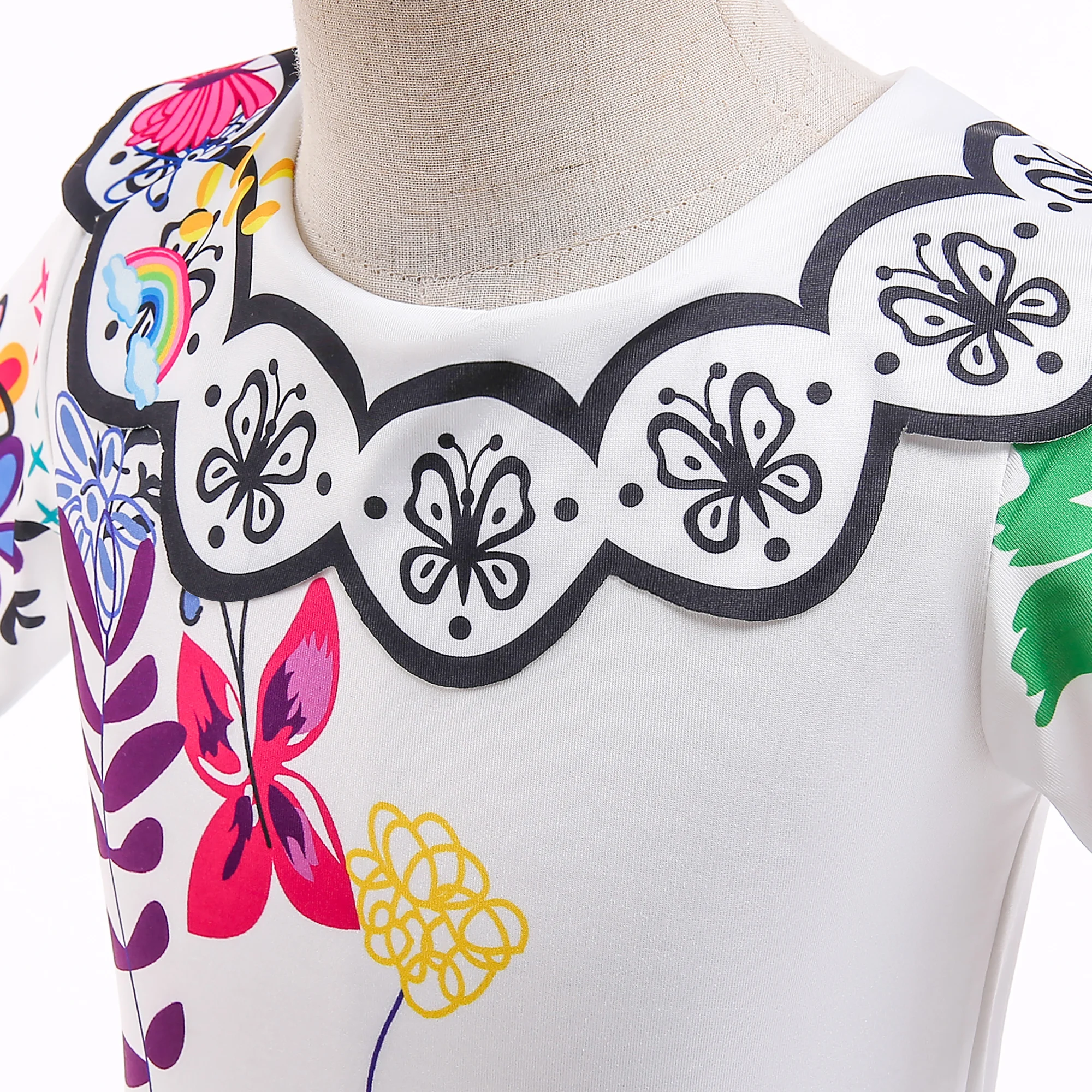 Цветочный белый женский костюм для карнавала женское платье принцессы на день