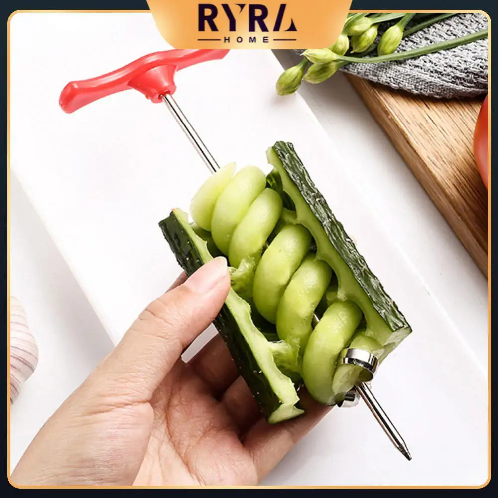 

Spiral Screw Slicer Potato Carrot Cucumber Manual Vegetables Spiral Knife Making Twist Shredder Grater Roller French Fry Cutter