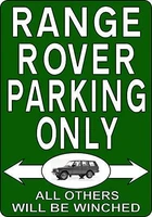 unoopler metal sign 8x12 notice range rover parking only classic land landrover car plaque