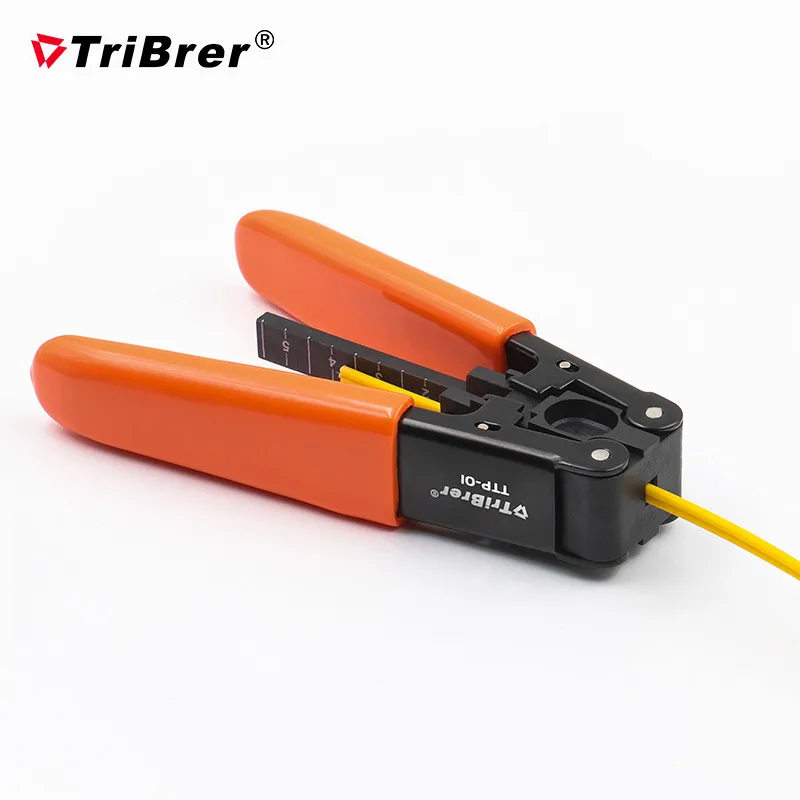 TriBrer TTP-01 Leather cable stripper pliers fiber stripping fiber optic cold picking tool for 2mm/3mm Indoor fiber