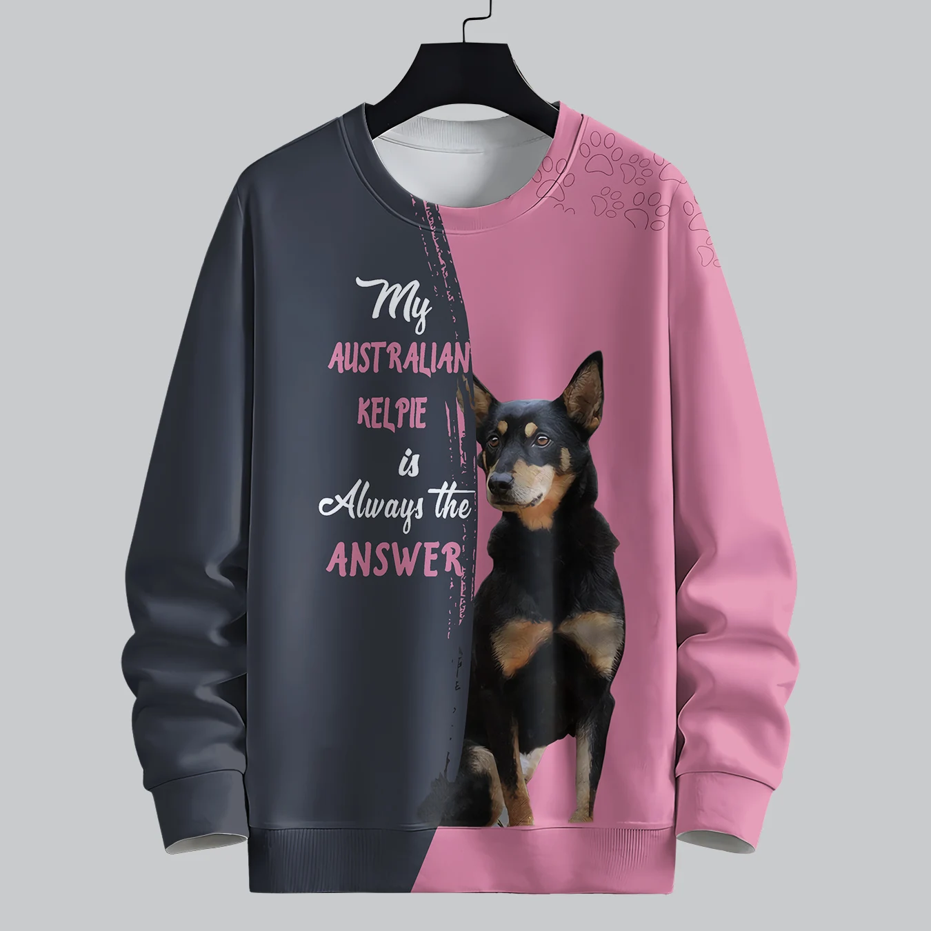 Свитшот MSIEESO мужской/женский лонгслив с принтом круглый вырез длинным рукавом