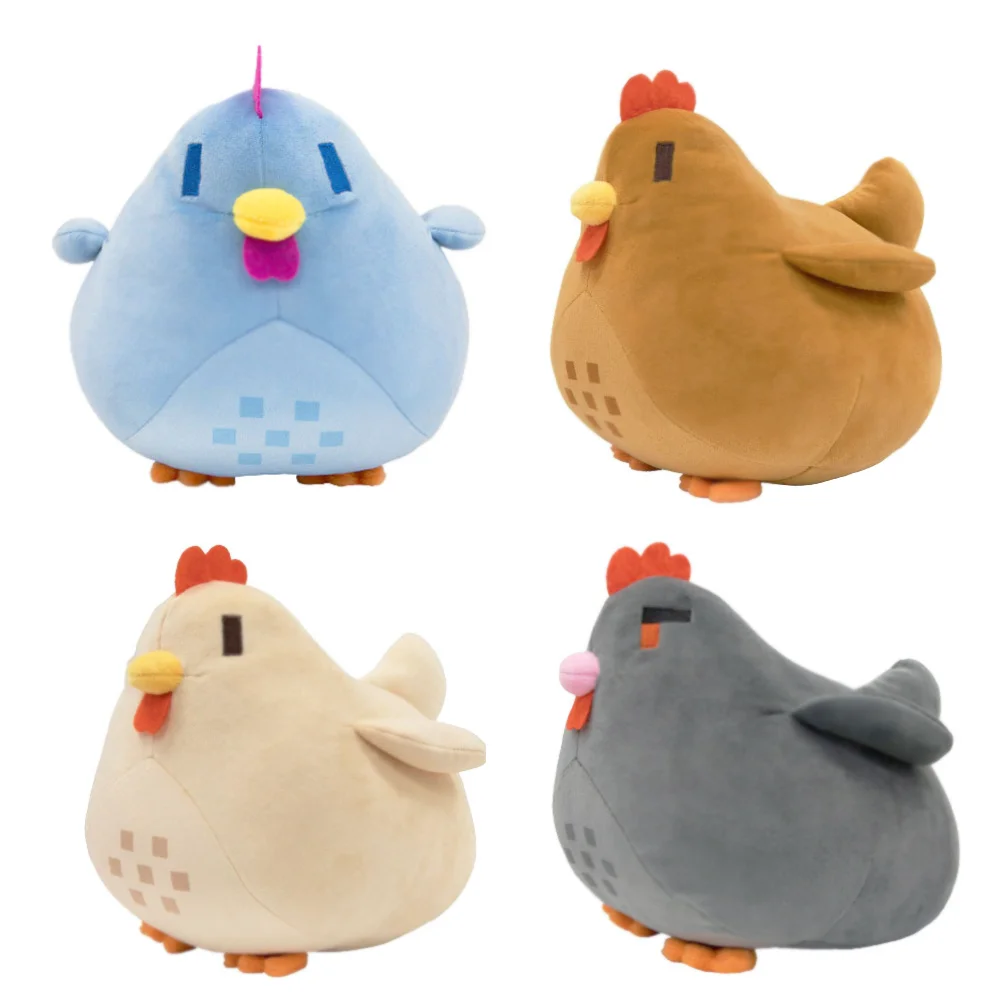 

20CM Stardew Valley Game Kawaii Chicken Plush Toy Companion Throw Pillow Soft Pillow Stuffed Doll Plushie Gift Toy for Kids