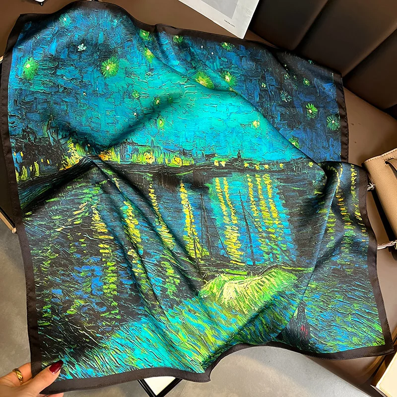 

100% шелковый шарф 2023 новый стиль головной убор весна-осень Женская мода Большая квадратная Женская пляжная дорожная шаль с принтом бабочки