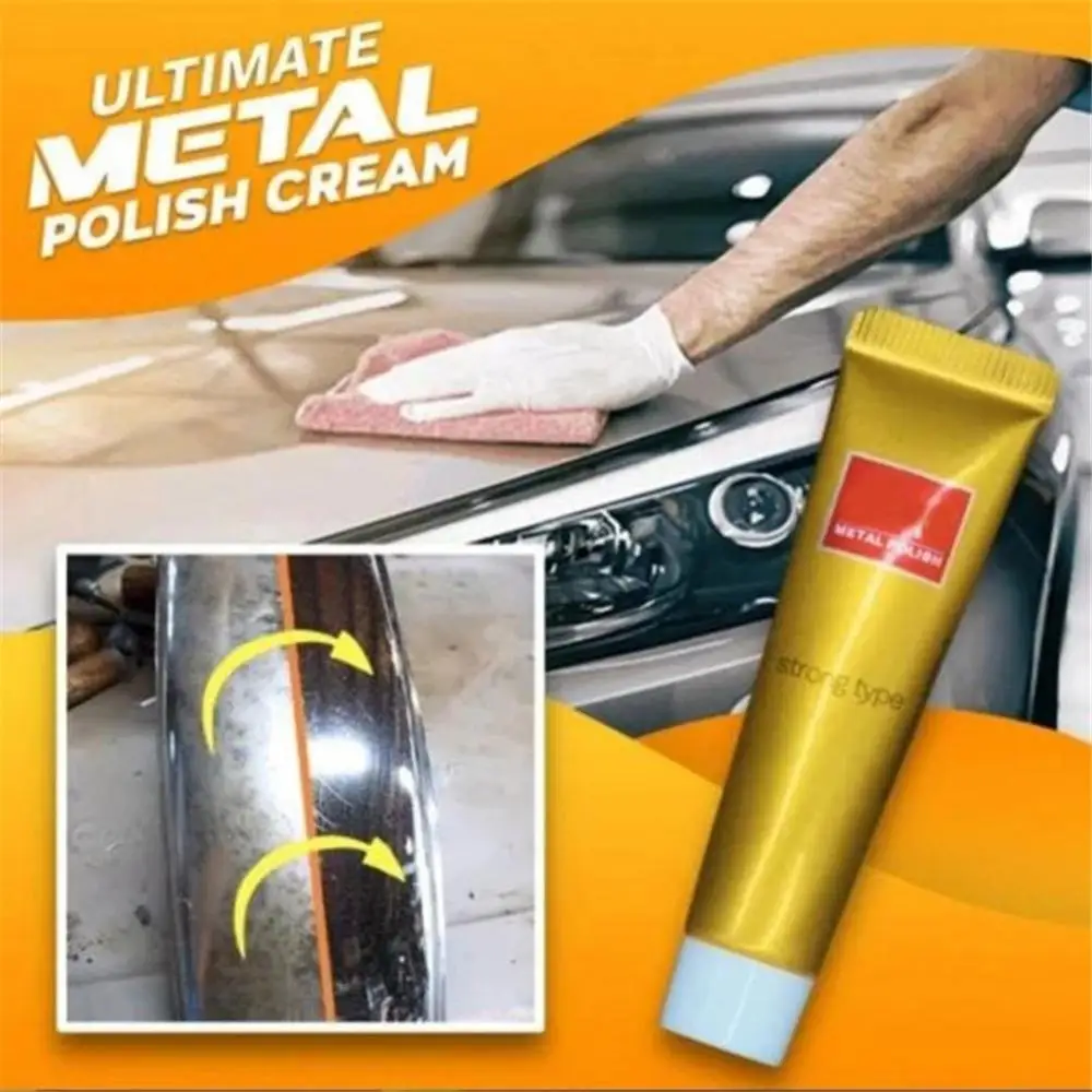 10/5G Metal Polishing Cream Wax Mirror Metal Stainless Steel Kitchen Supplies Car Tires Ceramic Cleaning Paste Rust Remover
