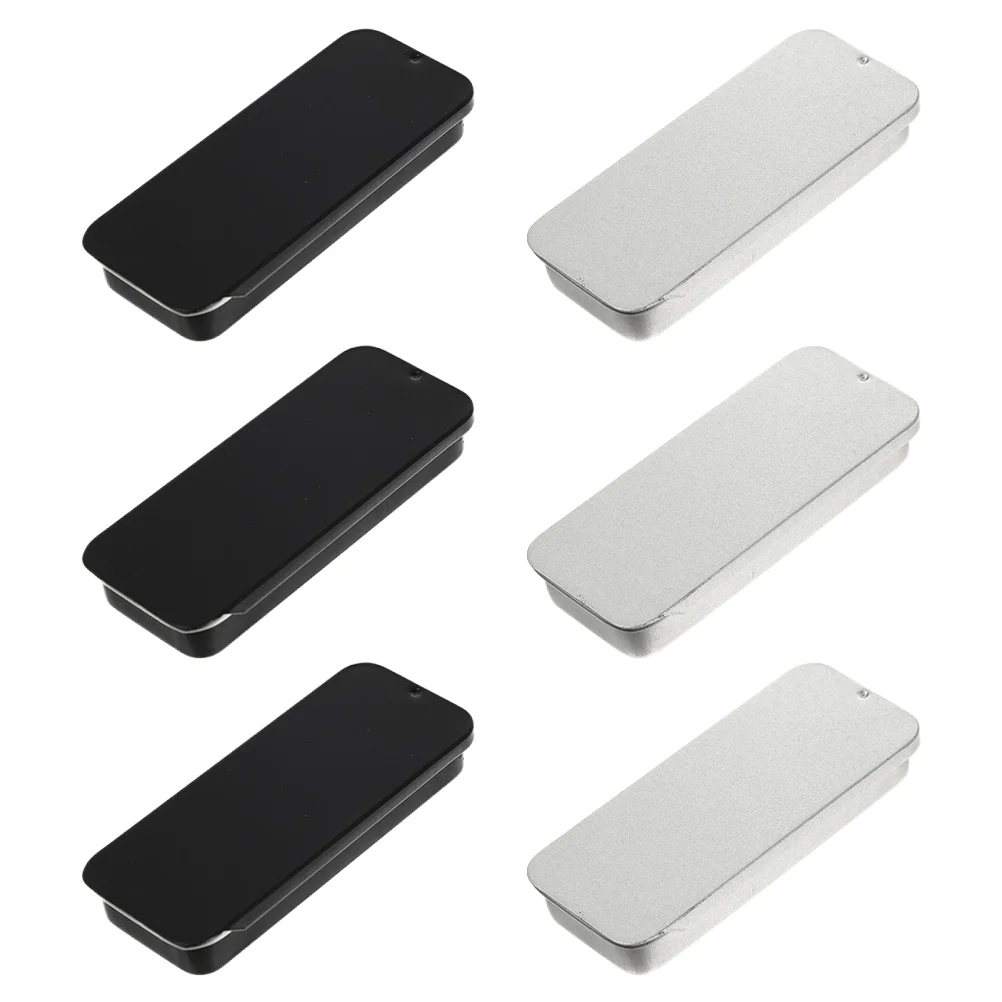 

Tin Metal Box Storage Candy Tins Boxes Lid Organizer Rectangular Hinged Withslide Containerscontainer Cans Pantry Case Treat