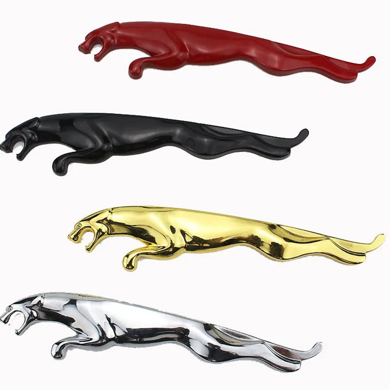 

1Pc Car Styling Metal Car Sticker Leopard Logo Emblem Rear Trunk Auto Badge Decal For Jaguar XE XF XJ