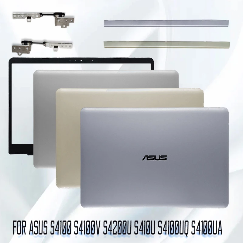 

NEW For ASUS S4100 S4100V S4200U S410U S4100UQ S4100UA Series LCD Back Cover/Front Bezel/Hinges/Hinge Cover Gold/Blue Plastic