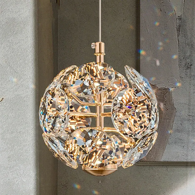 Современная хрустальная прикроватная маленькая люстра K9 роскошный хрустальный