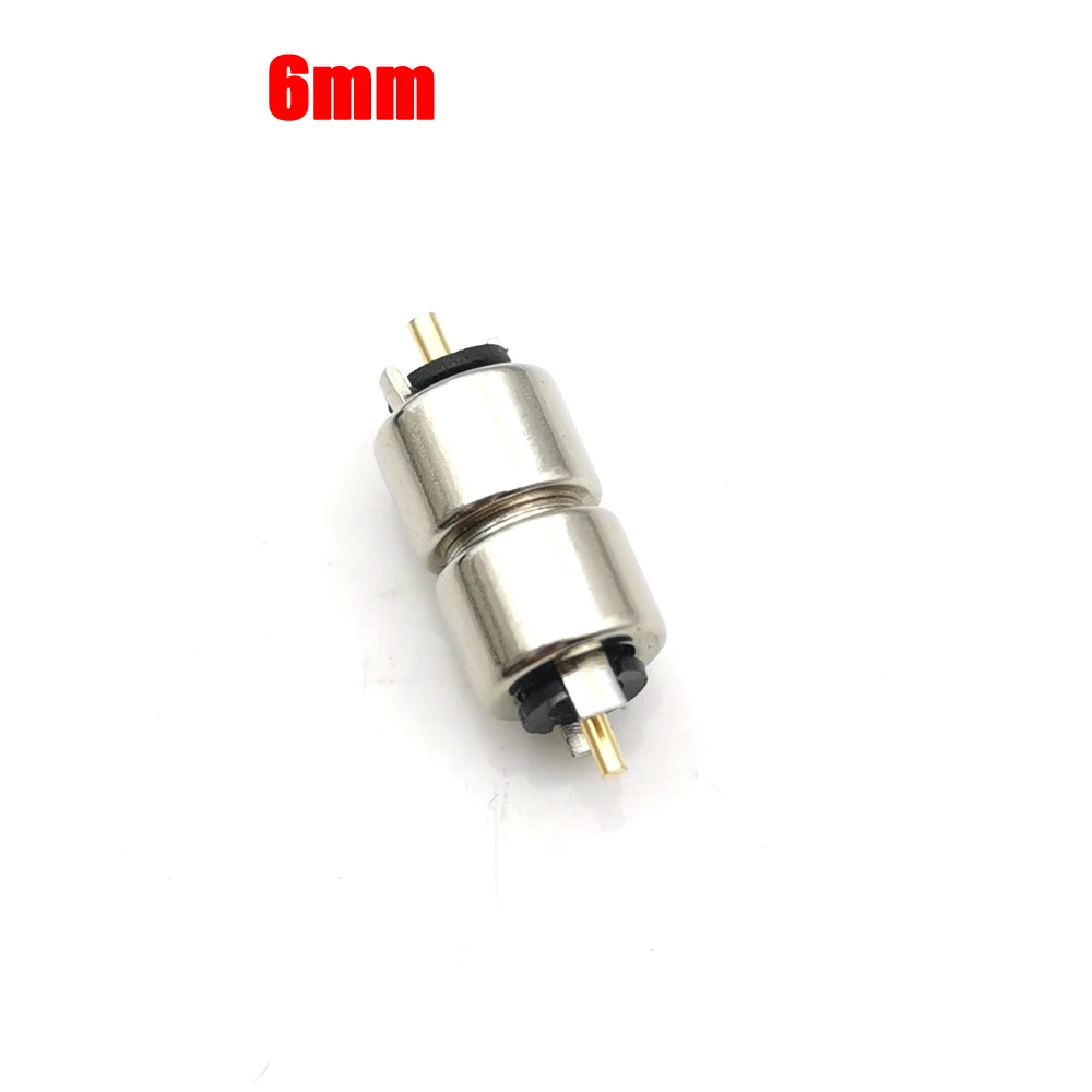 

6mm black Magnet single Spring-Loaded Magnetic Cable Pogo pin Connector charge Power male female Probe 5-12V Solder Wire type