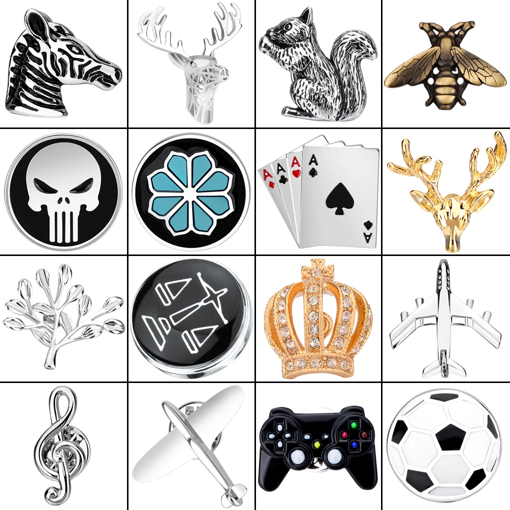 

Cute Cartoon Animal Lapel Pin For Mens Suit Metal Collar Pin Badge Brooch Sweater Jacket Wedding Dress Party Suit Hat Decor