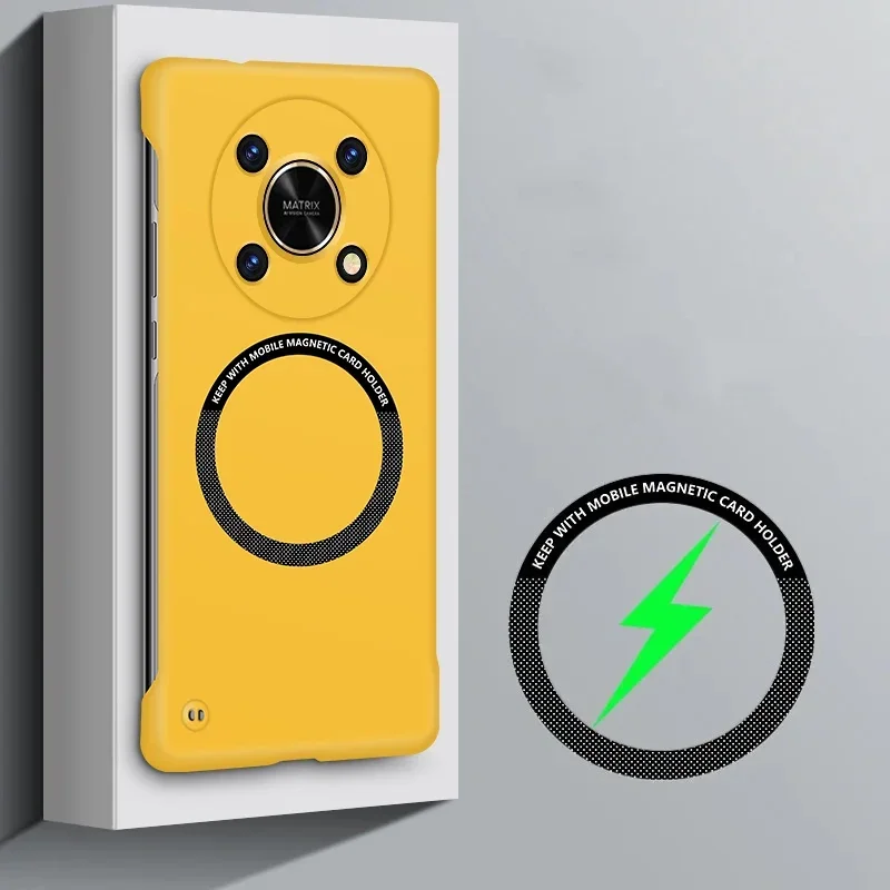 Чехлы для Honor X9 4G 5G X9A безрамные магнитные автомобильные беспроводные зарядные