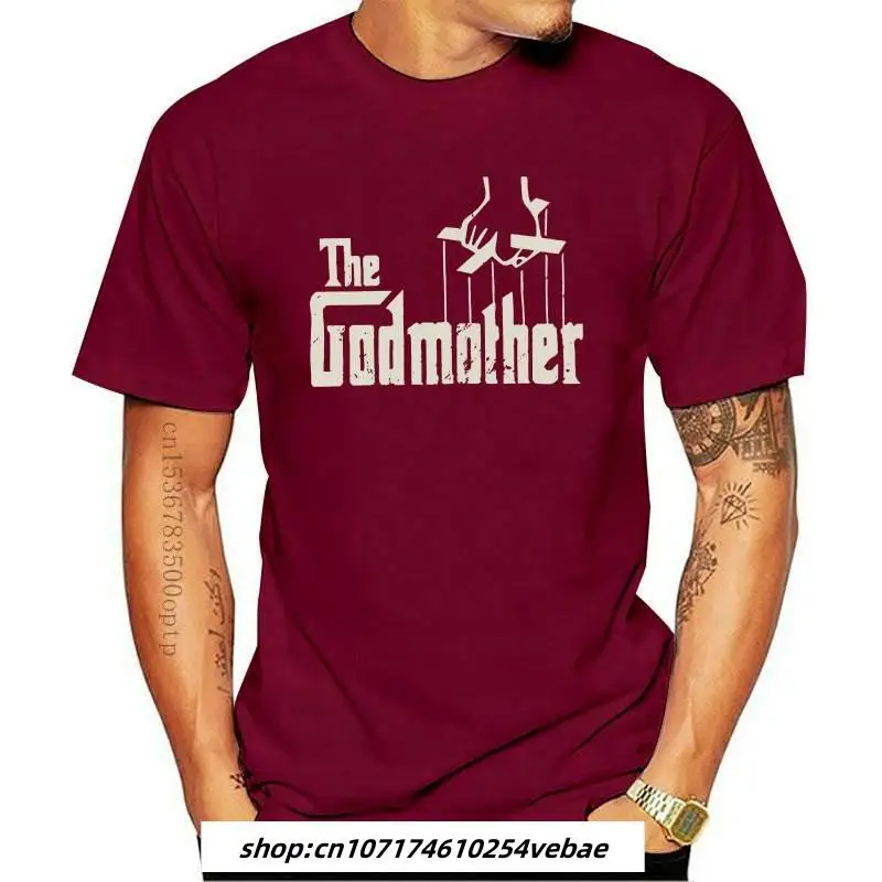 New THE GODMOTHER T-SHIRT ASSORTED COLORS ADULTWOMENV-NECKLONG SLEEVE SIZES S-5XL