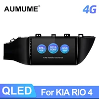 qled android 10 car radio for kia k2 rio 4 2016 2019 auto gps car multimedia video player head unit octa core dsp 4g net no 2din