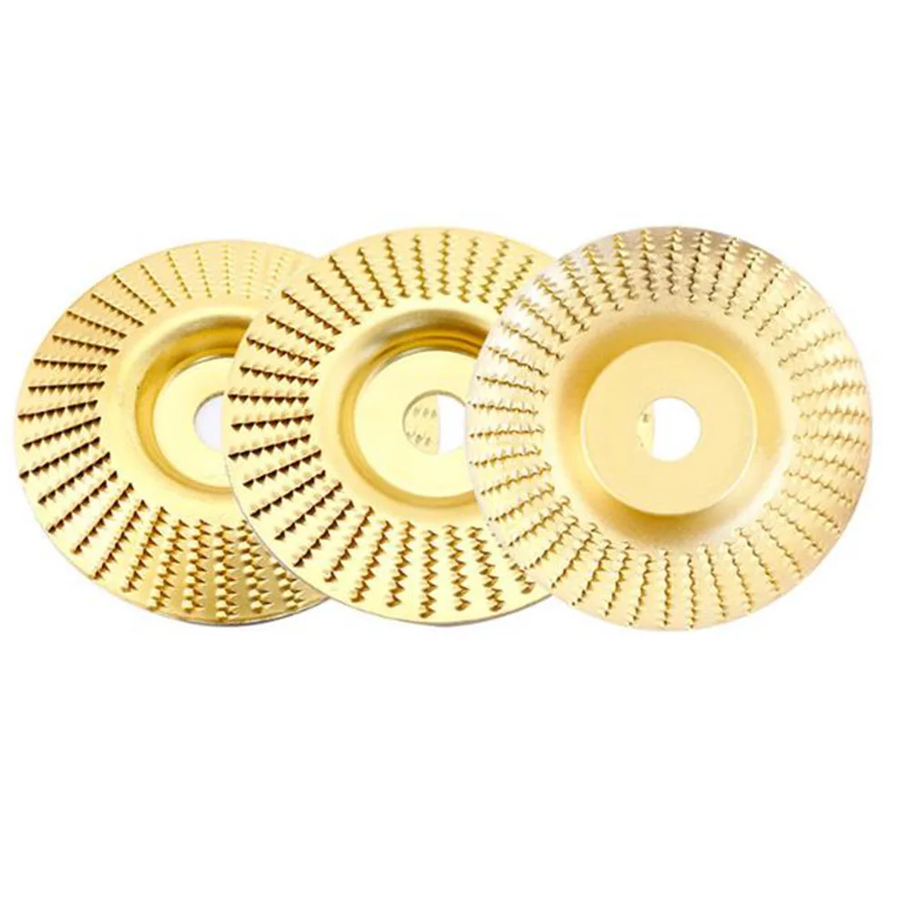 

3pcs Wood Grinding Polishing Wheel Rotary Disc Flat/slope/arc Sanding Discs For 100 Type Angle Grinder Woodworking Grinding Tool