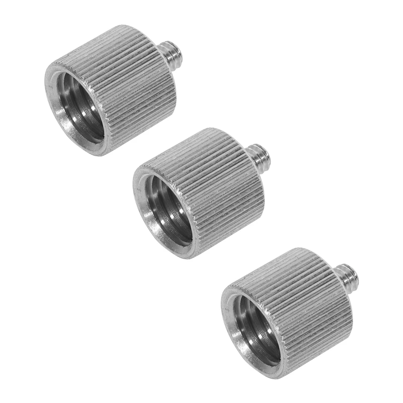

3X 5/8 Inch Female To 1/4 Inch Male Camera Microphone Stand Tripod Thread Reducer Adapter
