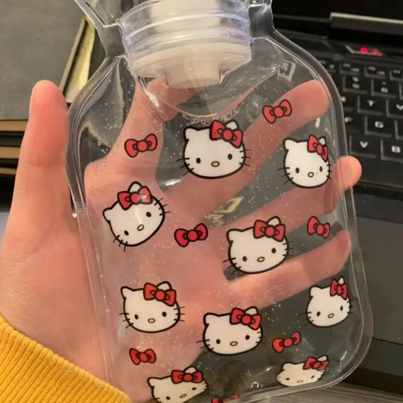 

Милая сумка для горячей воды Sanrio HelloKitty полачко, милый дизайн, Подогреваемые вручную Детские Мультяшные одинаковые прозрачные грелки для ру...