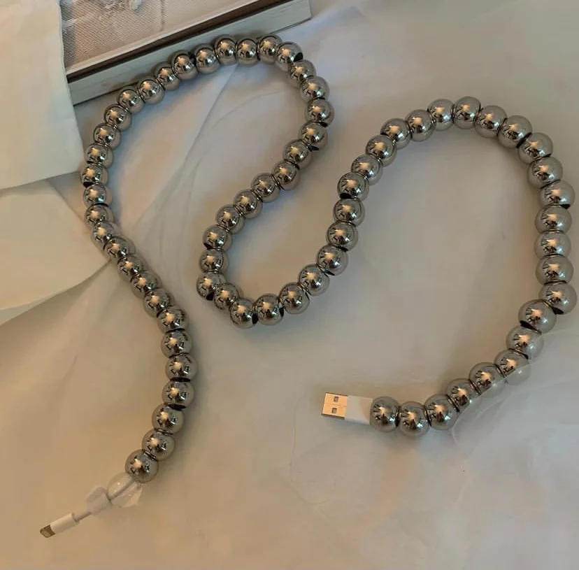 Kup Koreański Styl Niszowy W Stylu Ins Cyberpunk Future Technology Kabel Do Transmisji Danych Telefonu Komórkowego 1m Kabel Do ładowania Iphone'a