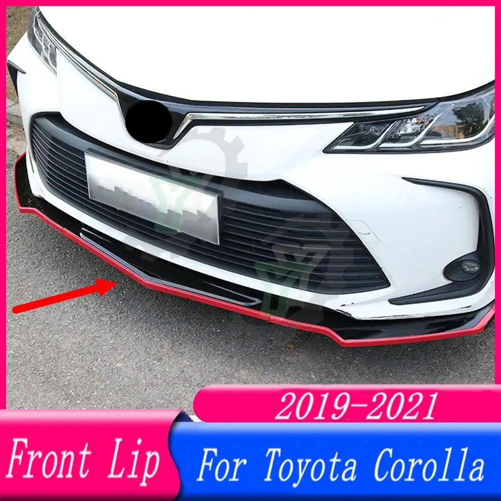 Для Toyota Corolla 2019 2020 2021 автомобильные аксессуары передний бампер спойлер сплиттер