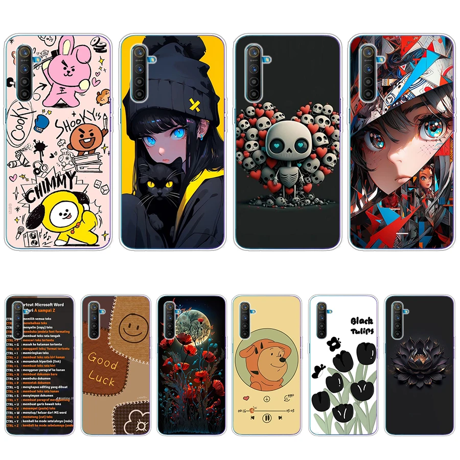 Цветной Мягкий силиконовый чехол из ТПУ S1 для Realme X2 Pro/XT