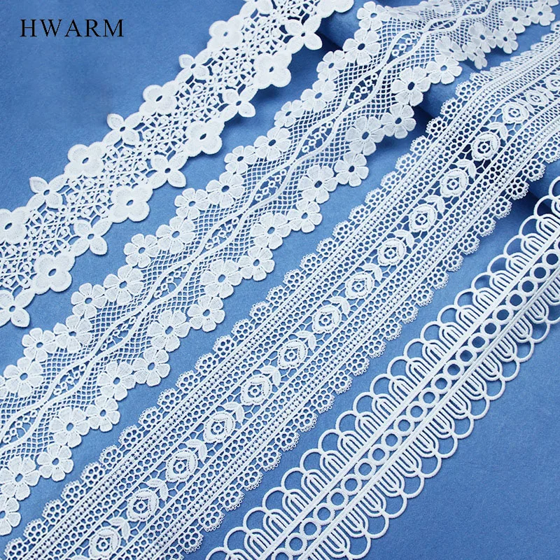 

10 ярдов, Женская кружевная ткань для шитья, свадебное украшение «сделай сам», двусторонняя симметричная Водорастворимая Вышивка из молочного шелка