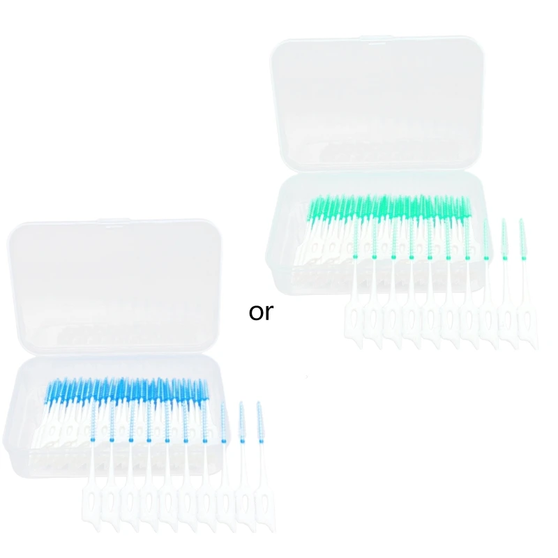 

200pcs Silicone Interdental Brushes Soft Dental Cleaning Brush Teeth Care Tools Drop Shipping