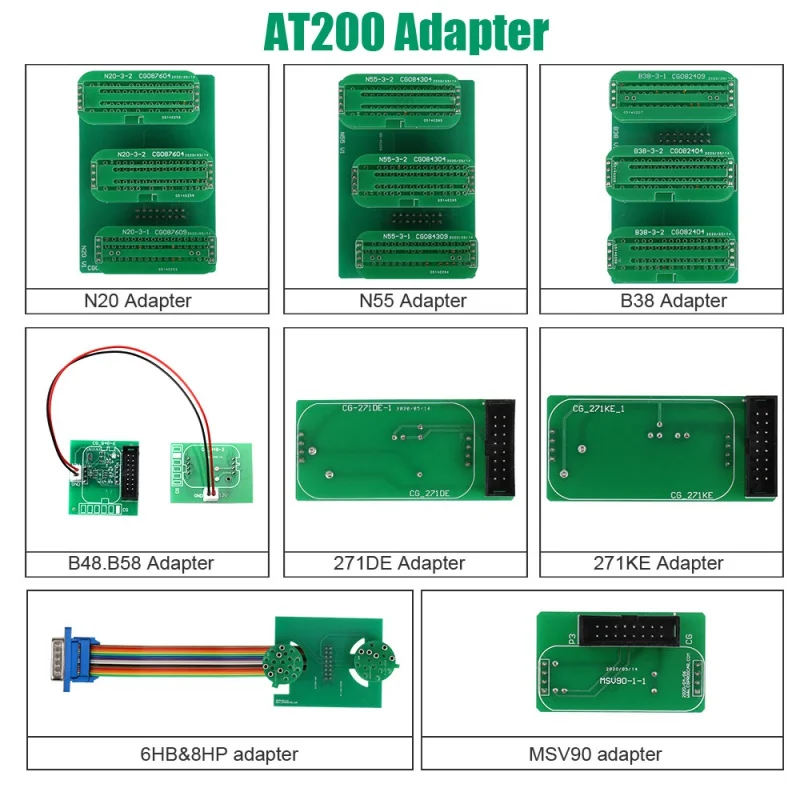 

Набор новых адаптеров AT200 FC200, не требует разборки, включая 6HP и 8HP / MSV90 / N55 / N20 / B48/ B58/ B38 и т. д.