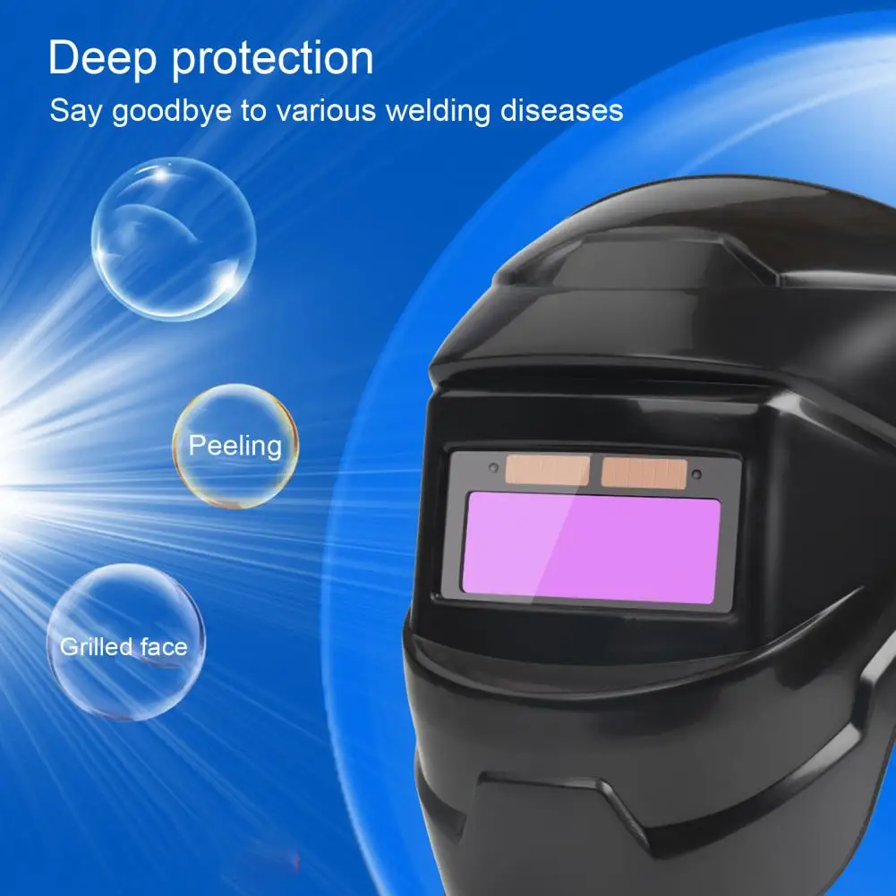 

Welding Helmet Welder Chameleon Large View True Color Solar Power Auto Darkening Welding For Arc Weld Grind Cut