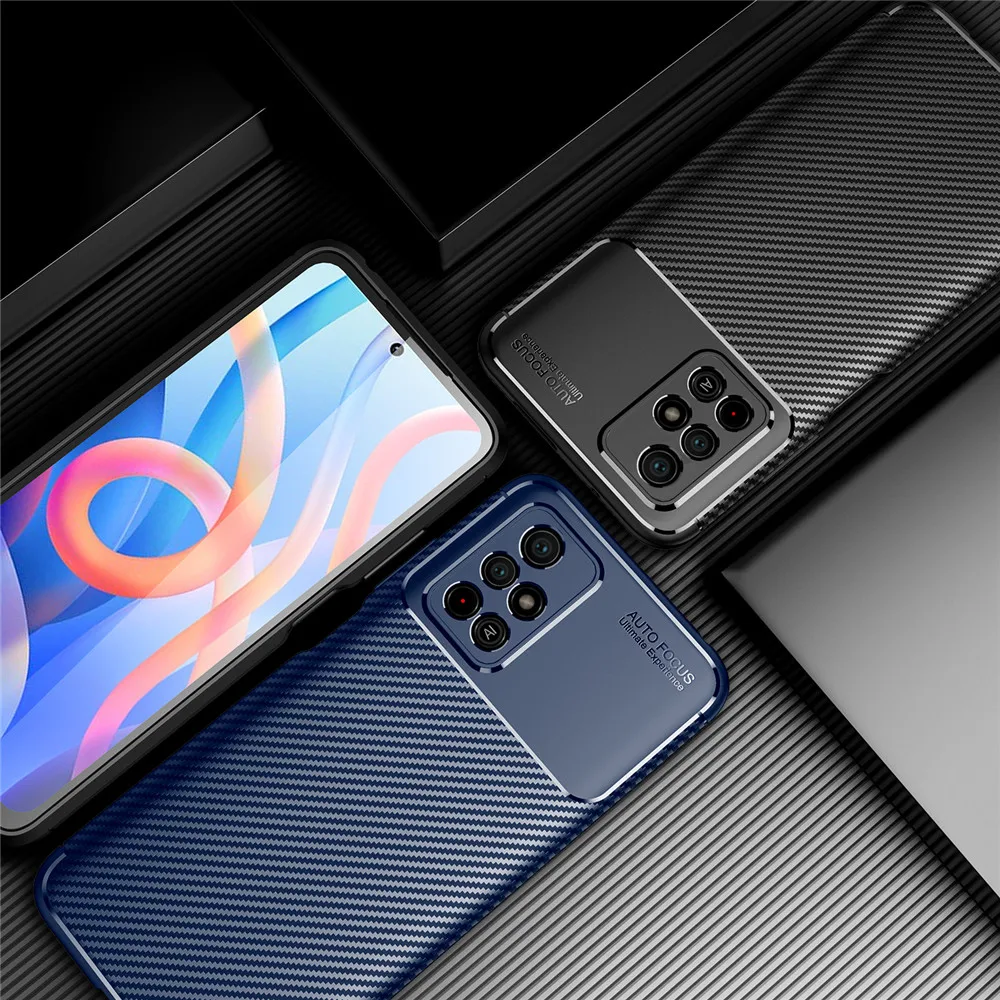 lereach case for poco x4 pro 4g x3 m4 pro 5g x3 nfc m3 x2 carbon fiber texture silicone phone back cover free global shipping