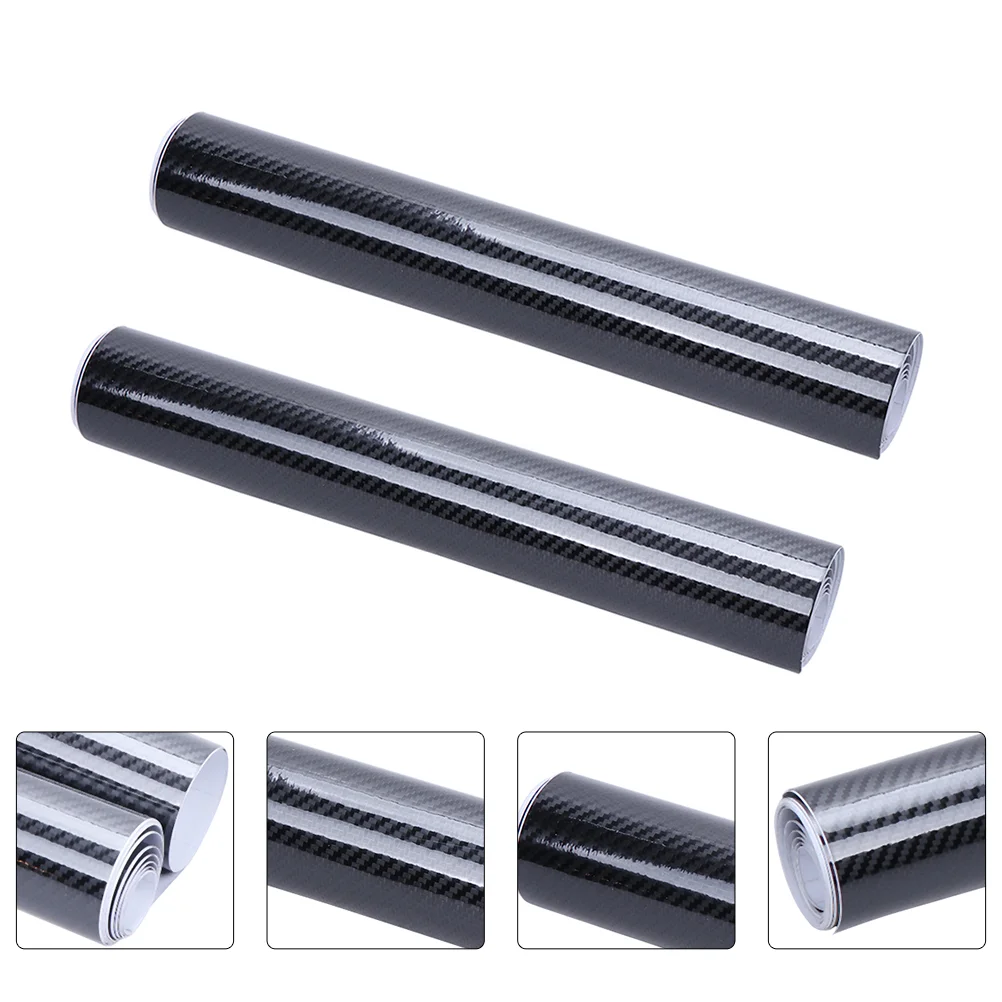 

Автомобильная виниловая пленка, глянцевая волоконная пленка, углеродная наклейка, стикер с высоким клейким эффектом, рулон черного цвета д...