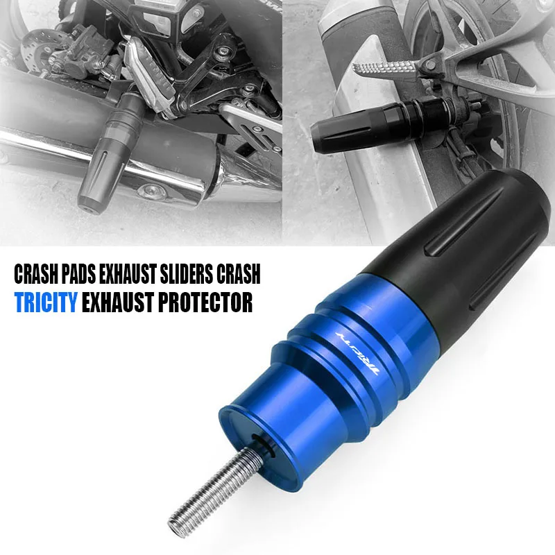 

Для YAMAHA Tricity 125 Tricity 155 Tricity 300 аксессуары для мотоциклов CNC рамка аварийные колодки выхлопные слайдеры защита от ударов
