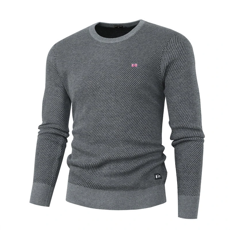 

Cotton Sweater Men Casual O-neck High Quality Pullover Knitted Sweaters Male New Winter Brand Mens Sweaters