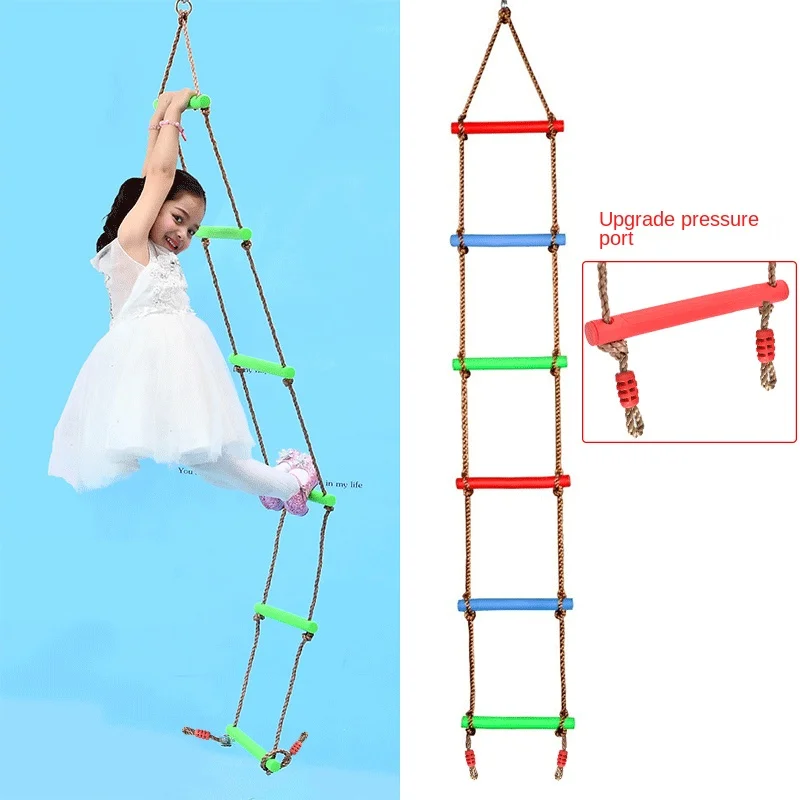 

Children's Sports Toys Climbing Ladder Children's Outdoor Entertainment Six Grade Plastic Climbing Ladder Upgrade Crimp