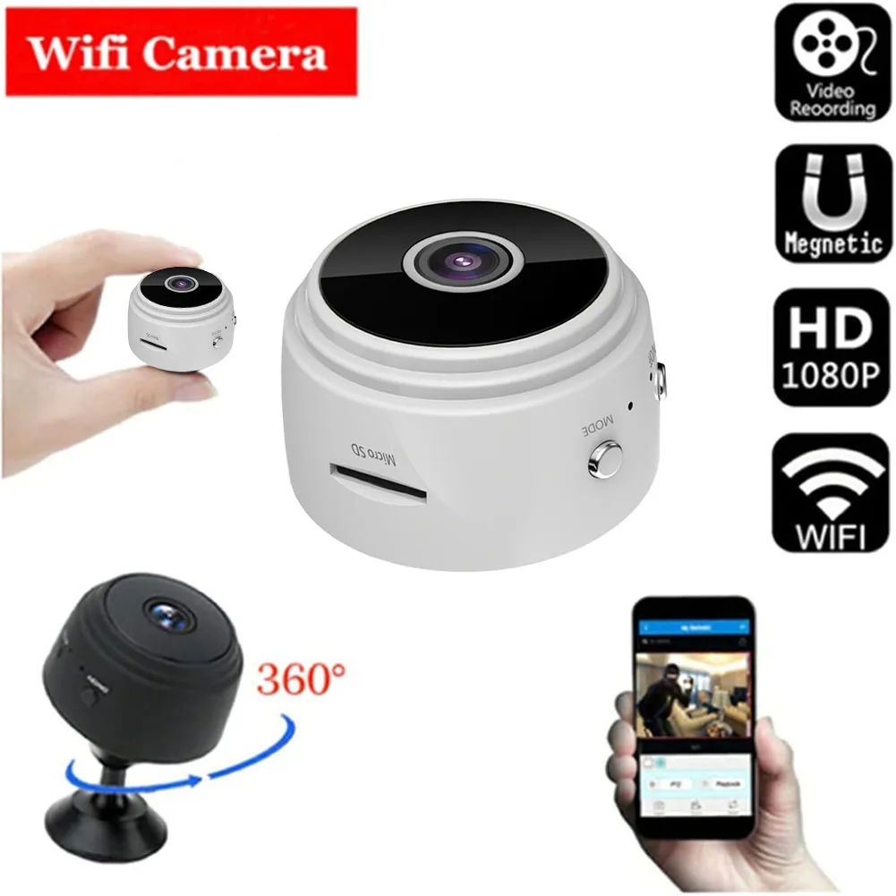 

Камера ночного видения HD 1080P с функцией обнаружения движения и сигнализацией для отправки информации на телефон с поддержкой дистанционног...