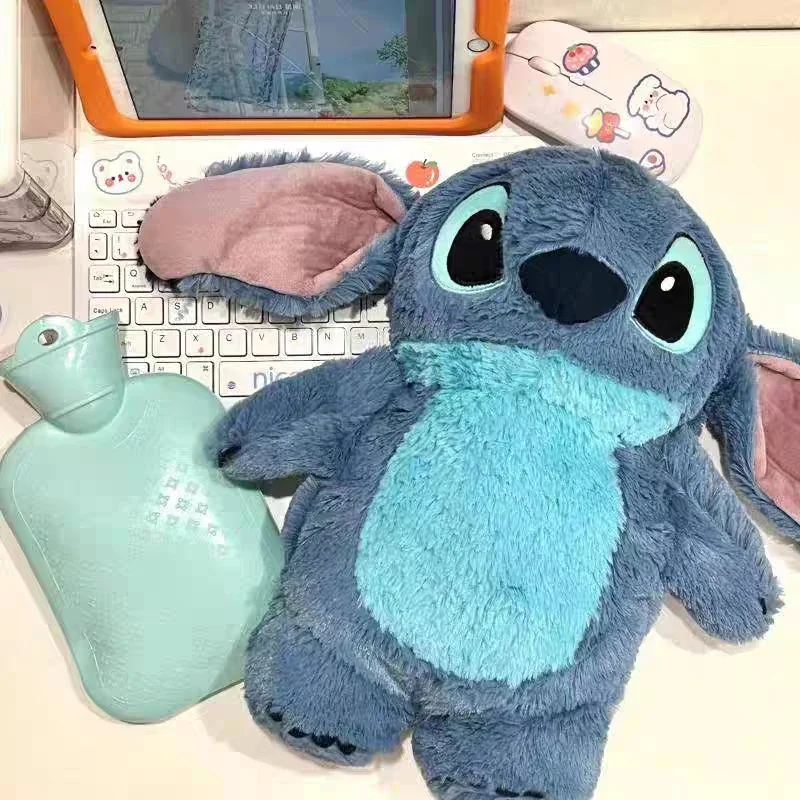 Miniso Аниме Kawaii Turo Lilo Плюшевая Бутылка Для Воды Женская Грелка Рук Заполняемая