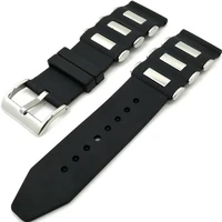 wholesale 10pcslot 20mm 22mm 24mm 26mm rubber watch band watch strap watch parts black color available 0328ws