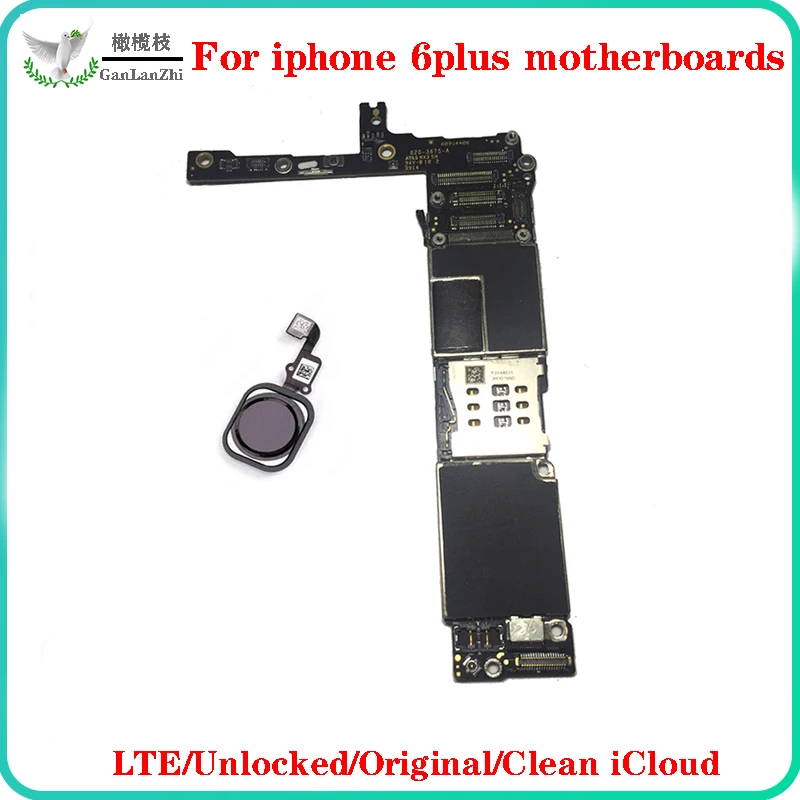 

16/64/128GB Unlocked Mainboard For Iphone 6Plus IOS System Logic Board With/Without Touch ID Good Tested Original Motherboard